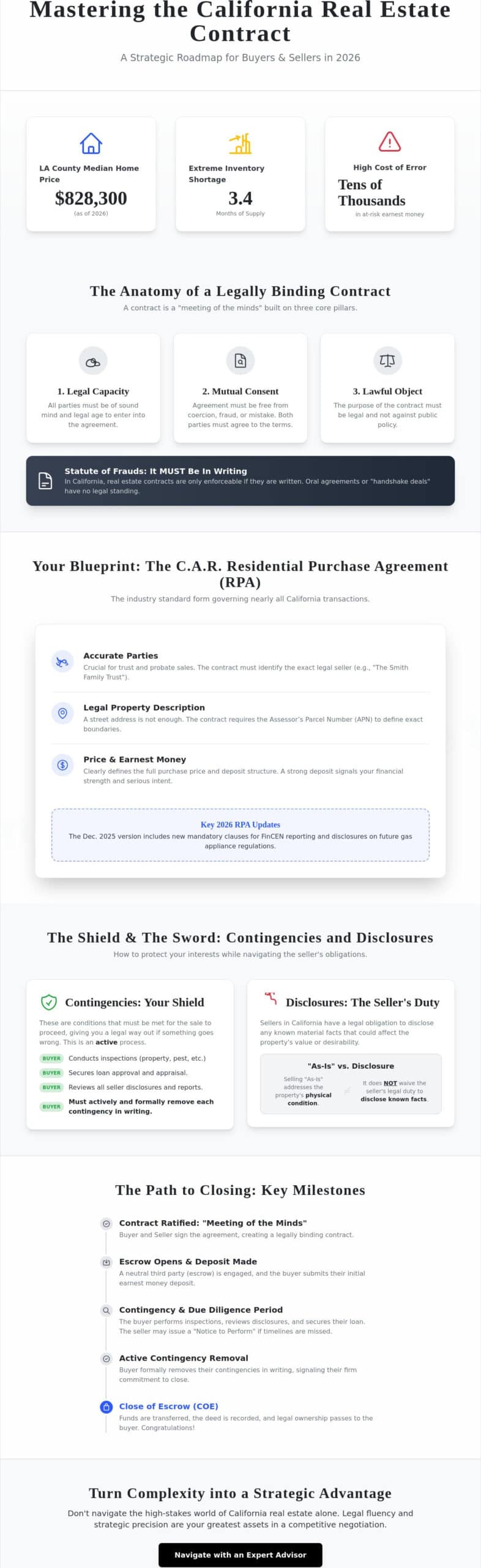 Understanding California Real Estate Contracts: A Strategic Guide for 2026
